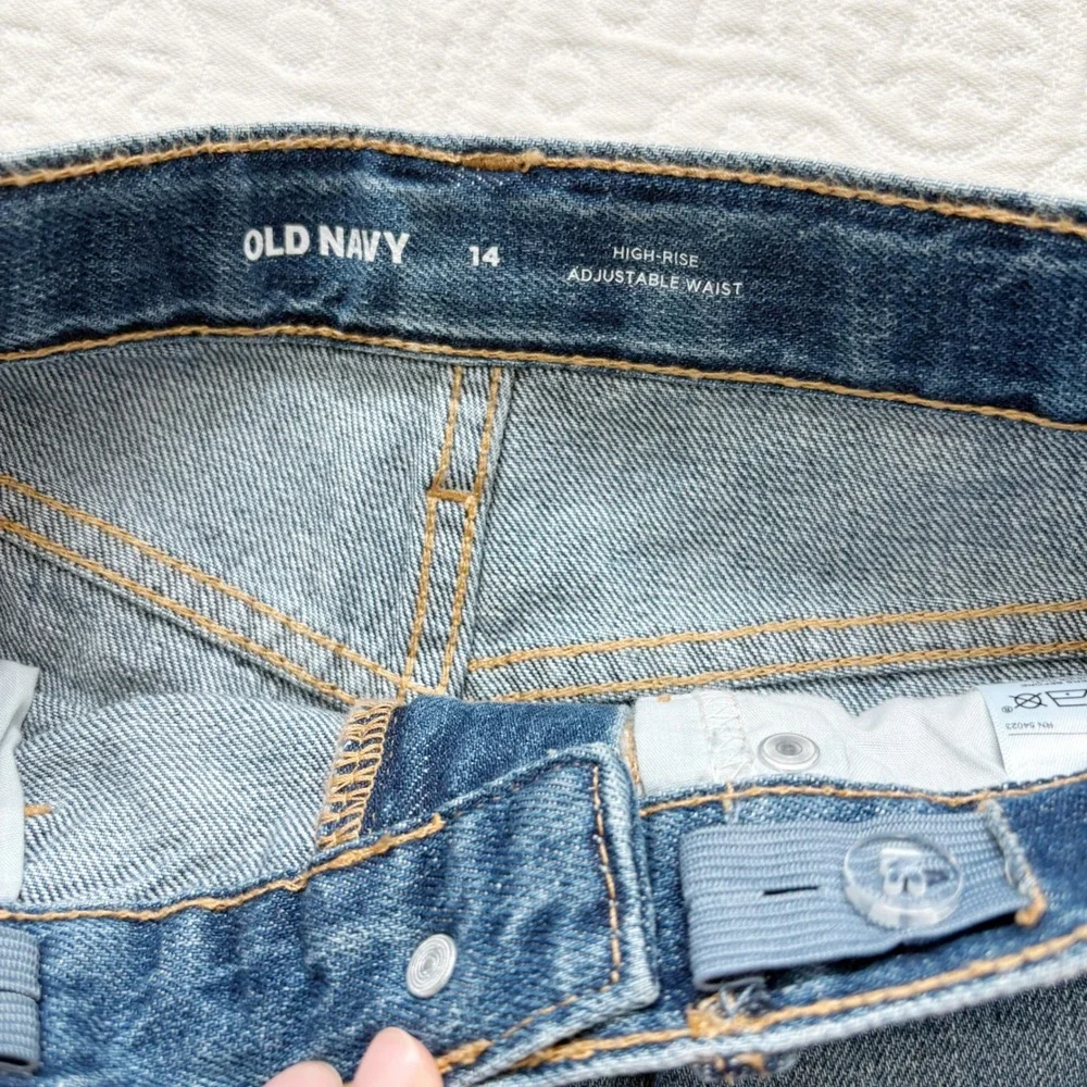 Old Navy Girls' High Rise Distressed‎ Denim Jean Shorts